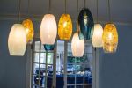 Elettra Pendant /readymade LUMi Collection | Pendants by Illuminata Art Glass Design by Julie Conway. Item composed of steel and ceramic