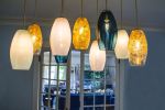 Elettra Pendant /readymade LUMi Collection | Pendants by Illuminata Art Glass Design by Julie Conway. Item composed of steel and ceramic