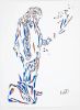 Wanderer With A Cup | Drawings by Elvira Dayel. Item made of paper