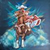 Maria The Escaramuza -Empowered Collection | Oil And Acrylic Painting in Paintings by Maya Corona. Item made of canvas with synthetic