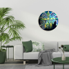Convex Tangaroa Tiki #6 | Mixed Media by Frederick Worrell Art and Design. Item composed of glass and synthetic