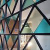 Stained Glass Screen | Divider in Decorative Objects by Debbie Bean | Cumulus in Los Angeles. Item made of glass