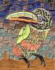 Funky Toucan | Wall Sculpture in Wall Hangings by Gila Mosaics Studio. Item made of ceramic compatible with boho and country & farmhouse style
