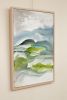 Mountainscape No. 7 : Original Watercolor Painting | Paintings by Elizabeth Becker. Item made of canvas compatible with minimalism and contemporary style