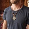Kalachakra Mandala Thangka Pendant Amulet Art | Ornament in Decorative Objects by Dynasty Artisan. Item made of metal works with contemporary & eclectic & maximalism style