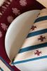 Izamna Handwoven Stripe Napkins (Set of 2) - NAVY | Linens & Bedding by Routes Interiors. Item made of cotton works with boho & eclectic & maximalism style