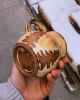 Yellow Salt Tree Mug | Sculptures by pine tree pottery
