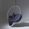 Studio Stirling Bubble Hanging Swing Seat - Striped Pattern | Swing Chair in Chairs by Studio Stirling. Item composed of steel compatible with minimalism and modern style
