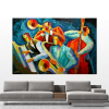 Abstract Jazz Canvas Art Print by Leon Zernitsky | Prints in Paintings by Leon Zernitsky Art. Item compatible with contemporary style
