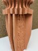 Ministry Architect Tall Tower - Terracotta and Turquoise | Vase in Vases & Vessels by Andrew Walker Ceramics | Private Residence, Sheffield in Sheffield. Item made of stone