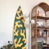 Custom Painted Surfboard | Ornament in Decorative Objects by Nicole (NNUZZO) Poppell. Item composed of synthetic
