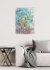 Blue Melange (SOLD) | Oil And Acrylic Painting in Paintings by Alessia Lu. Item made of canvas compatible with contemporary and modern style