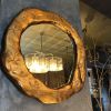 "Round Dark Bronze Flower" | Mirror in Decorative Objects by IRENA TONE. Item in minimalism or contemporary style