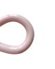 Ceramic, Leather & Brass Infinity Wall Hook - Blush Pink | Hardware by Alissa Goss Ceramics & Pottery. Item made of brass with ceramic works with boho & minimalism style