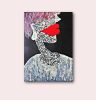 SOLD - REALLY, GIRL?! - portrait painting | Oil And Acrylic Painting in Paintings by Marinela Puscasu. Item made of canvas with synthetic works with boho & contemporary style