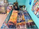 Solarium | Oil And Acrylic Painting in Paintings by PMS Artwork. Item composed of canvas & synthetic