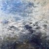 Deeper Blue | Oil And Acrylic Painting in Paintings by Ana Carolina Mönnaco. Item made of wood works with contemporary & coastal style