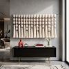 Large Textile Art, Acoustic Fiber Sculpture | Macrame Wall Hanging in Wall Hangings by Sarmal Design. Item made of cotton & metal compatible with minimalism and japandi style