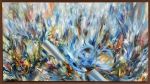 Flower by the Creek II | Oil And Acrylic Painting in Paintings by Kozyuk Gallery. Item composed of canvas in boho or contemporary style