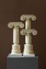Ionic Column Statue Set Made with Marble Powder (3 pieces) | Decorative Objects by LAGU. Item made of marble