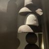 Handmade ceramic totem of stackable pieces in black | Sculptures by Ingrid Vermulst by Studio Wild Orange | CASA DECOR 2026 in Madrid. Item composed of stoneware compatible with contemporary and mediterranean style