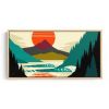 Northern Sol 2 Fine Art Framed Canvas Print | Prints by Erik Abel. Item made of wood with canvas works with mid century modern & contemporary style