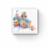 THE DOG BALLOON | Oil And Acrylic Painting in Paintings by Virginie SCHROEDER. Item made of canvas with synthetic works with art deco style
