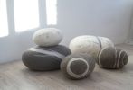White Stone | Benches & Ottomans by KATSU | Katsu Studio in Saint Petersburg. Item made of cotton works with scandinavian style