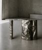Suspended Marble Steel Console — Colgado, Nitush Aroosh | Console Table in Tables by Nitush Aroosh. Item composed of steel and marble in contemporary or eclectic & maximalism style