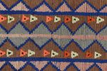 Vintage Moroccan Runner with Polychromatic Geometric Pattern | Area Rug in Rugs by Rug and Kilim