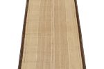 Vintage Persian Kilim in Beige with Brown Border Stripes | Area Rug in Rugs by Rug and Kilim