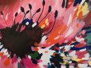 Flower Power | Oil And Acrylic Painting in Paintings by Judy Century Art. Item composed of synthetic
