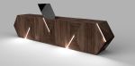 Walnut Modern Credenza - Contemporary Sideboard | Storage by TigerWoodAtelier. Item composed of walnut in minimalism or art deco style
