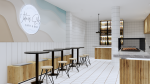 Waters Edge Cafe and Bar | Interior Design by Studio Hiyaku. Item made of synthetic