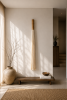 Single tassel hanging on the wall | Tapestry in Wall Hangings by Olivia Fiber Art. Item composed of bamboo and wool in boho or minimalism style