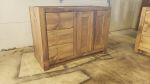 Model #1071 - Custom Single Sink Vanity | Countertop in Furniture by Limitless Woodworking. Item made of maple wood compatible with mid century modern and contemporary style