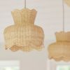 Anar Rattan Lampshade (Small) | Lighting by Hastshilp. Item composed of wood
