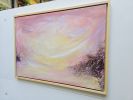 Ballad of the wind - Abstract warm sunset sky painting | Oil And Acrylic Painting in Paintings by Jennifer Baker Fine Art. Item made of canvas works with contemporary style