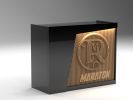 Custom Parametric Signage | Signage by ZDS. Item composed of wood in minimalism or mid century modern style