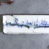 Ceramic Serving Platter L | Rectangular Plate | Blue White | Ceramic Plates by Hideyo. Item made of ceramic compatible with contemporary and japandi style