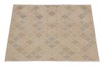 Vintage Zeki Müren Rug in Beige with Geometric Patterns | Area Rug in Rugs by Rug and Kilim