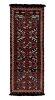 Tribal runner in red, black and white geometric pattern | Area Rug in Rugs by Rug and Kilimarea