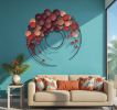 Oversized Multicolor Acrylic Metal Wall Art: Abstract Home D | Sculptures by Sarmal Design. Item composed of metal in mid century modern or contemporary style