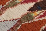 Vintage Moroccan Runner Rug, Polychromatic Geometric Pattern | Area Rug in Rugs by Rug and Kilim