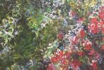 Divine Garden | Oil And Acrylic Painting in Paintings by Viktoria Ganhao. Item composed of canvas
