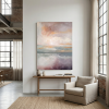 On Mystic Seas — Abstract Canvas Artwork in Soft Neutrals | Prints in Paintings by Alpenglow Workshop. Item made of canvas works with contemporary & coastal style