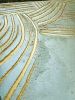 Ancient Golden Sun | Mixed Media by Alyson Storms. Item composed of wood and marble in minimalism or mid century modern style
