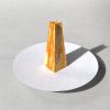 "Nasrullah" Yellow Siena & White Carrara marble centerpiece | Decorative Bowl in Decorative Objects by Carcino Design. Item composed of marble compatible with contemporary style