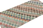Vintage Zeki Müren Rug with Polychromatic Geometric Pattern | Area Rug in Rugs by Rug and Kilim