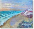 Tulum Beach | Oil And Acrylic Painting in Paintings by Christiane Papé. Item composed of canvas and synthetic